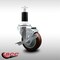 Service Caster 3.5'' SS Maroon Poly Swivel 1-3/8'' Expanding Stem Caster with Brake SCC-SSEX20S3514-PPUB-MRN-TLB-138 - alternate 4
